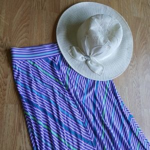 💎3/$12 Cherokee Striped maxi skirt purple GXL WXS